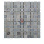 Square Mugwort Blue Marble Mosaic Tile For Backsplash -