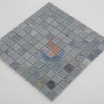 Square Mugwort Blue Marble Mosaic Tile For Backsplash -