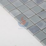 Square Mugwort Blue Marble Mosaic Tile For Backsplash -