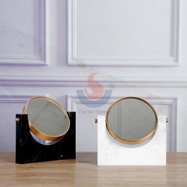 Mirror with marble