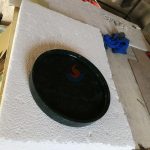 Dark Green Marble Round Tray -