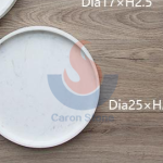 White Marble Round Tray -