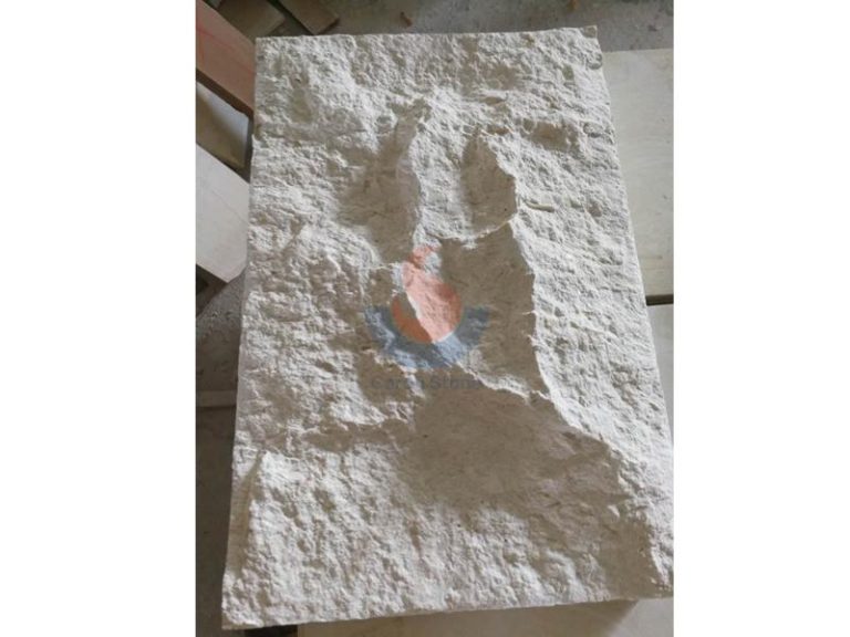 Rockface White Limestone Tiles 12x6 inch