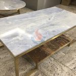 Light Blue Marble Table Top -
