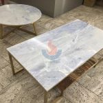 Light Blue Marble Table Top -