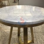 Light Blue Onxy Marble Table Top -