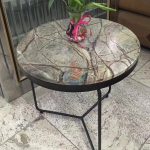 Rain Forest Green Indian Marble Table Top -