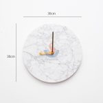 Binaco Carrara Marble Clock -
