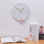 Binaco Carrara Marble Clock -