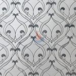 White Marble With Cuprum Waterjet Mosaic Tile Backsplash -