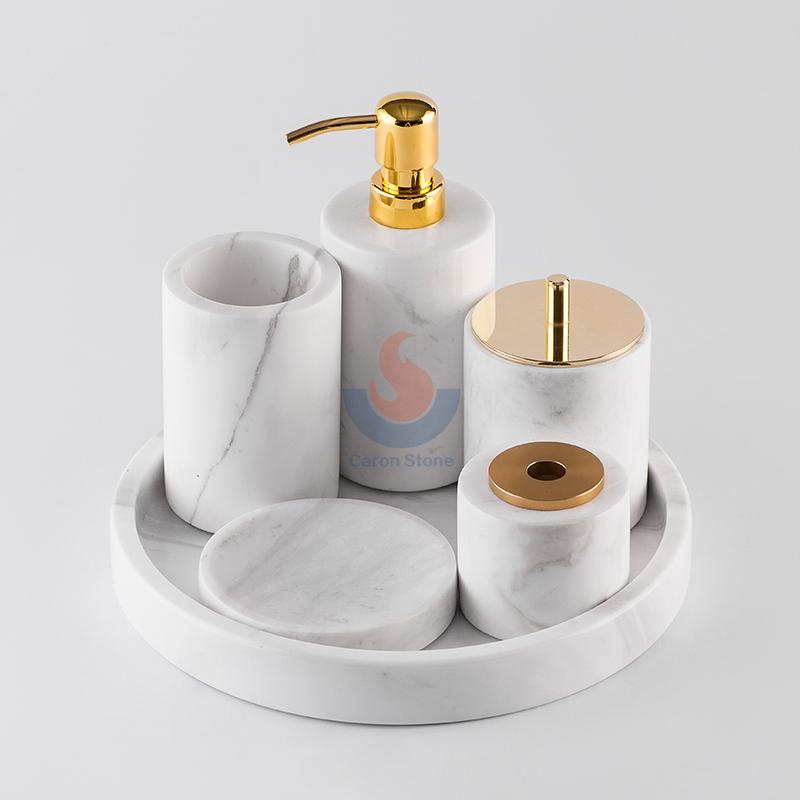 Marble Nordic lotion bottle for bathroom accessories