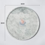Round White Marble Tray -