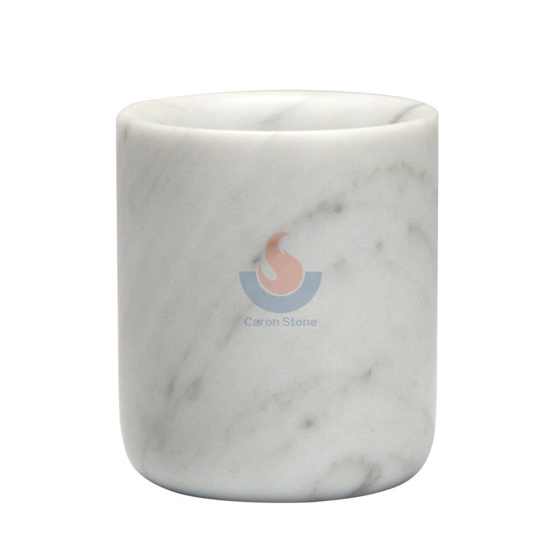 Marble make up brush holder