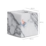 Marble Bookends With Pencil Holder -