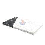 White Marble With Black Marble Cheese Boards -