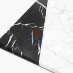 White Marble With Black Marble Cheese Boards -