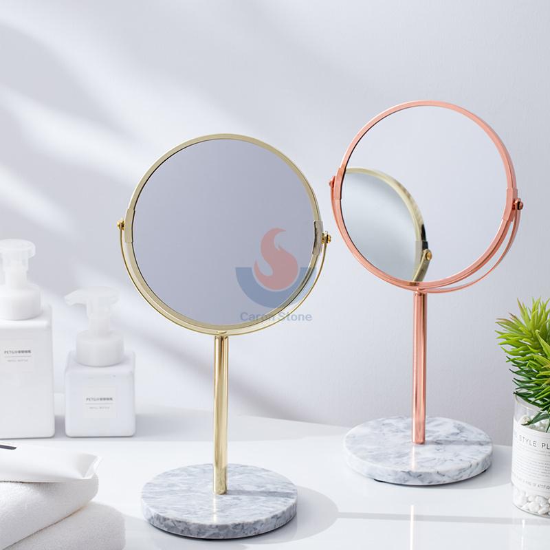 Free standing marble vanity mirror/ Free standing vanity mirror with marble base