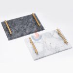 Marble Serving Board With Handles/ Marble Serving Tray With Handles -