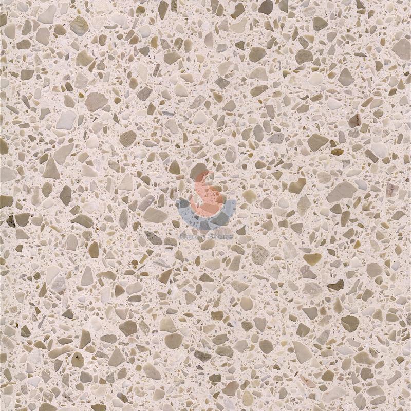 Beige base with brown Terrazzo tile made in China
