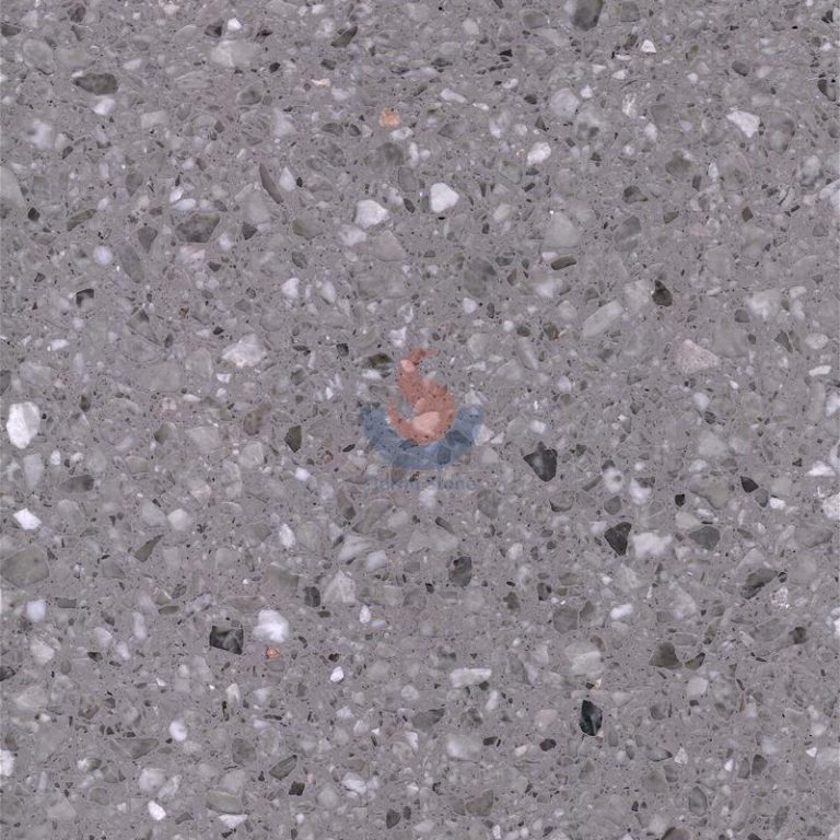 Ash Grey Terrazzo tile and slab from China