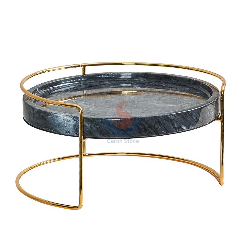 Marble Desktop Cosmetics Jewelry Storage Rack Perfume Lipstick Make up Organizer Box Dessert Cake Display Stand