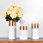Marble Flower Vase Desk Flower Pot Ornaments Crafts Home Office Decoration Wedding Gifts Household Flower Vases -