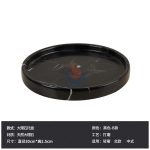 Round White Marble Decorative Tray -