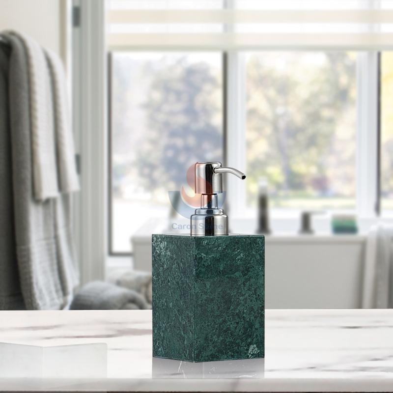 Green Marble Resin Lotion Dispenser with Hand Pump
