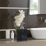 Black Marble Resin Lotion Dispenser With Hand Pump -