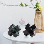 Black Decorative Marble Cross -