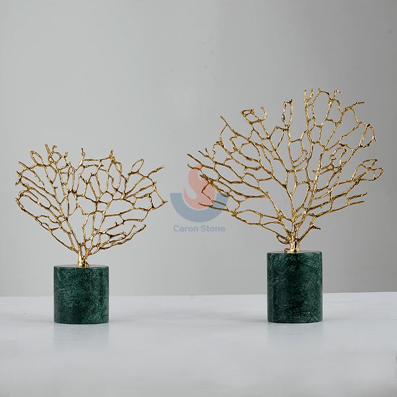 Green Mable Home Table Decorations