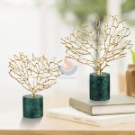 Green Mable Home Table Decorations -