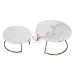 2 Layer Marble Cake Stand Custom Size Natural Store Round Wedding Cake Display Stand -