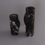 Black Marble Simple Modern Candlestick Nordic Neoclassical Black Marble Candle Holders Wedding Centerpieces Lantern Kandelaar Home Decor -