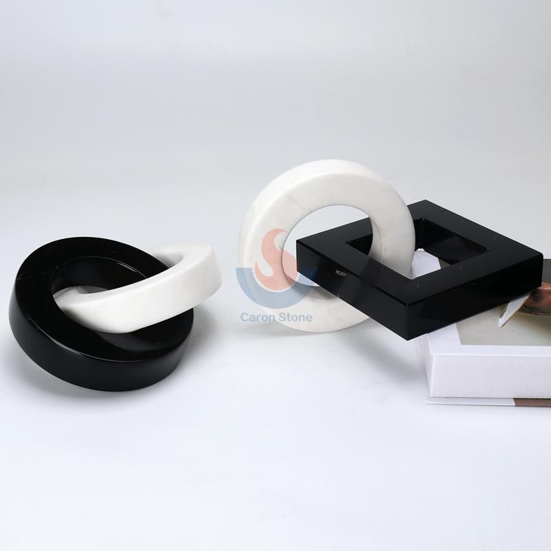 Creative Home Natural White Marble Stone Marble Letter