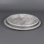 White French Kitchen Marble Fruit Plate -