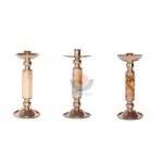 Luxury Yellow Onyx Candle Holder -