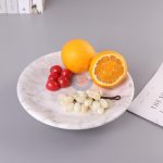 White Marble Fruit Plate Fruit Bowl -