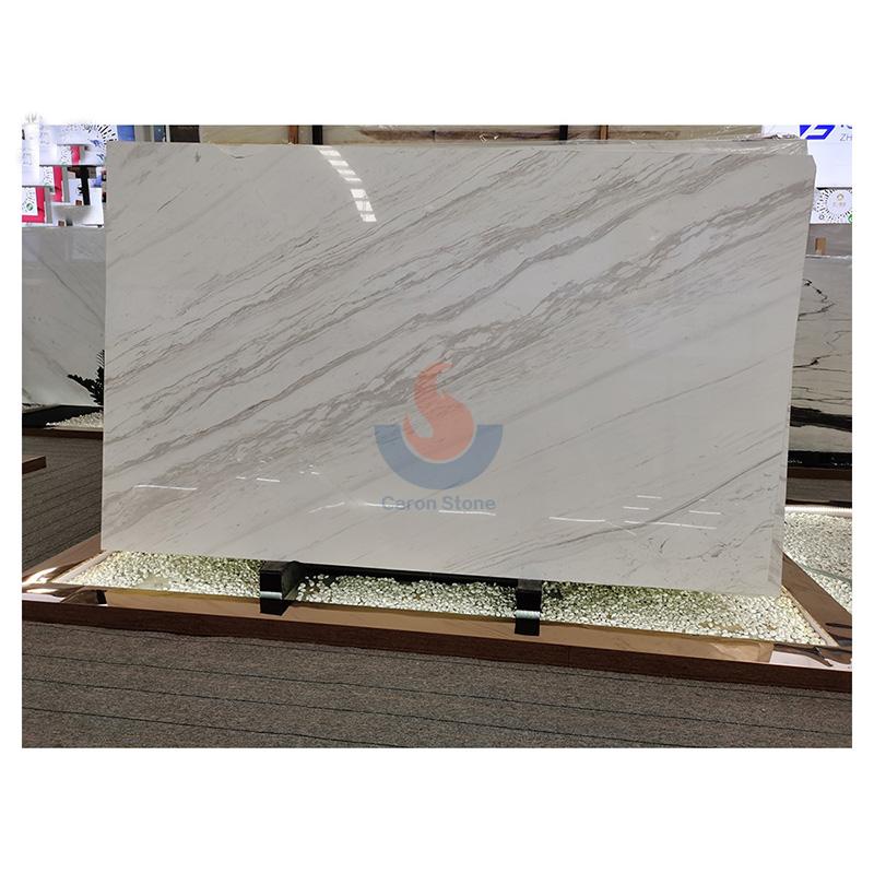 Modern marble flooring design Greece Volakas White Marble Slabs
