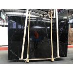 Nero Marquina Pure Black Marble Tile With Good Quality -