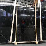 Nero Marquina Pure Black Marble Tile With Good Quality -