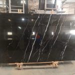 Nero Marquina Pure Black Marble Tile With Good Quality -