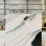 Panda White Marble Bookmatch Slab Wall Shower Flooring -