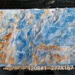 Bule Onyx Marble Slabs House Contruction Decoration -