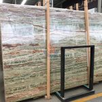 Natural Stone Transparent Marble Open Book Green Onice Onyx -