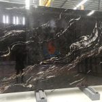Good Brazil Black Cosmic Granite Slab Price For Interior Decoration -