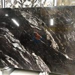 Good Brazil Black Cosmic Granite Slab Price For Interior Decoration -