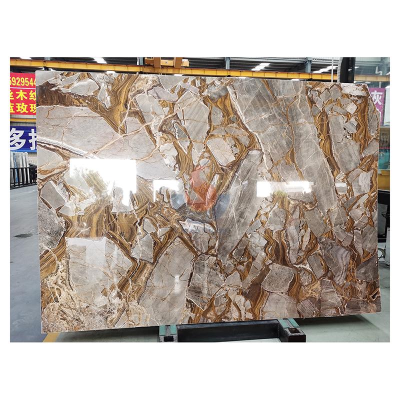 Exclusive Golden Luxury Marble Stone For Background and Countertop