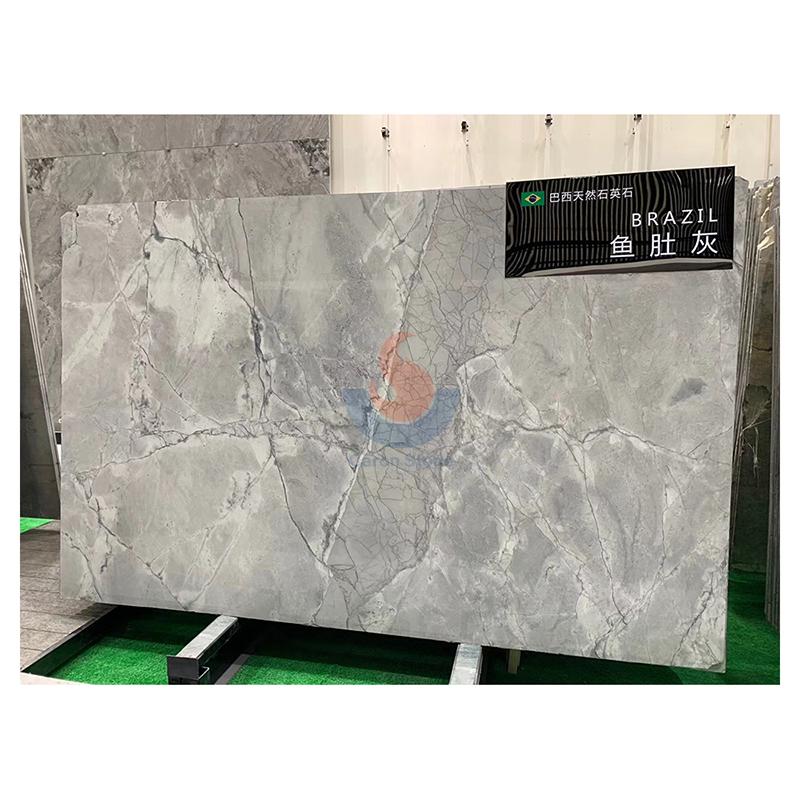 Natural Brazilian Extra Super White Calacatta Quartzite Slab Stone