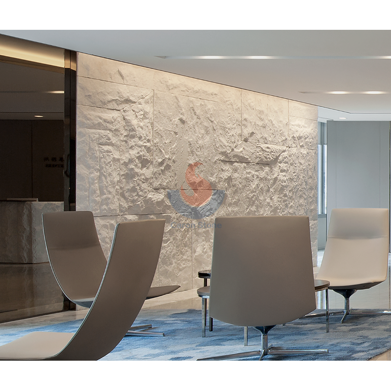 Natural limestone splited finished wall tile wall cladding panel stacked stone
